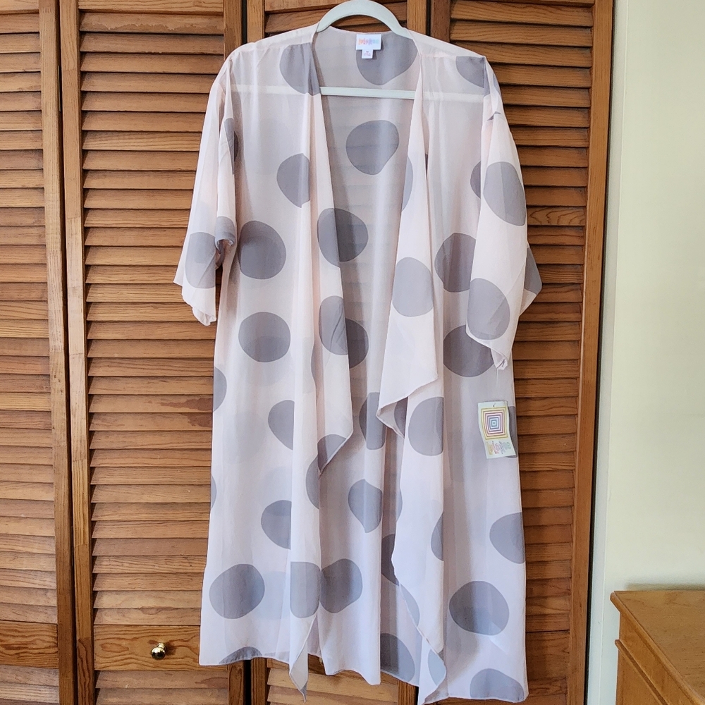 Sheer Polka Dot Kimono
